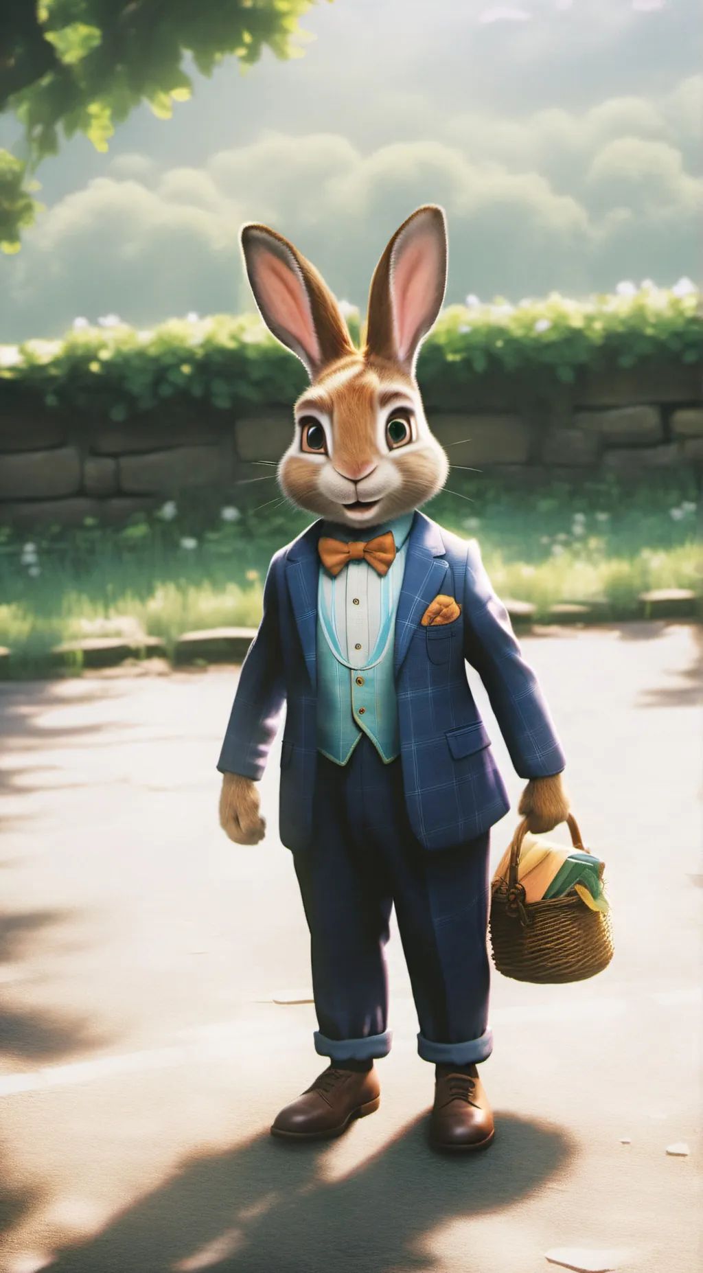 ai character: Bonnie the bunny background