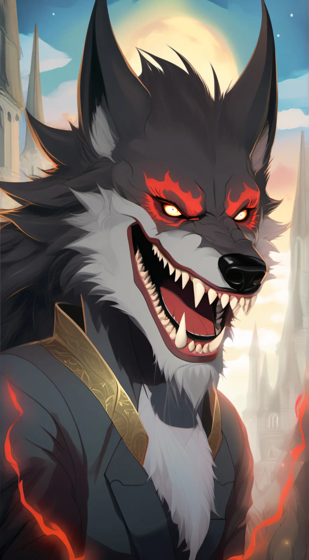 ai character: Smile dog  background