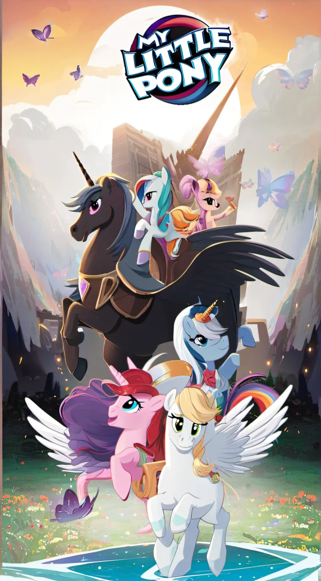 ai character: My little pony  background