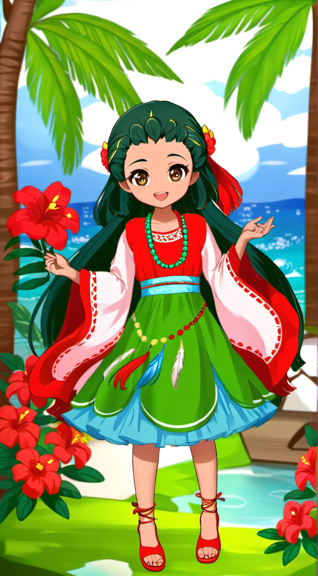 ai character: Nora  background