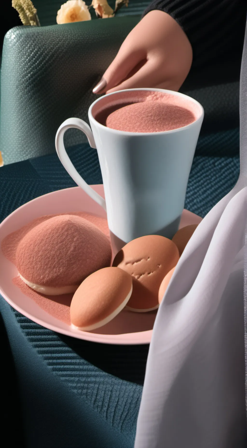 ai character: food background