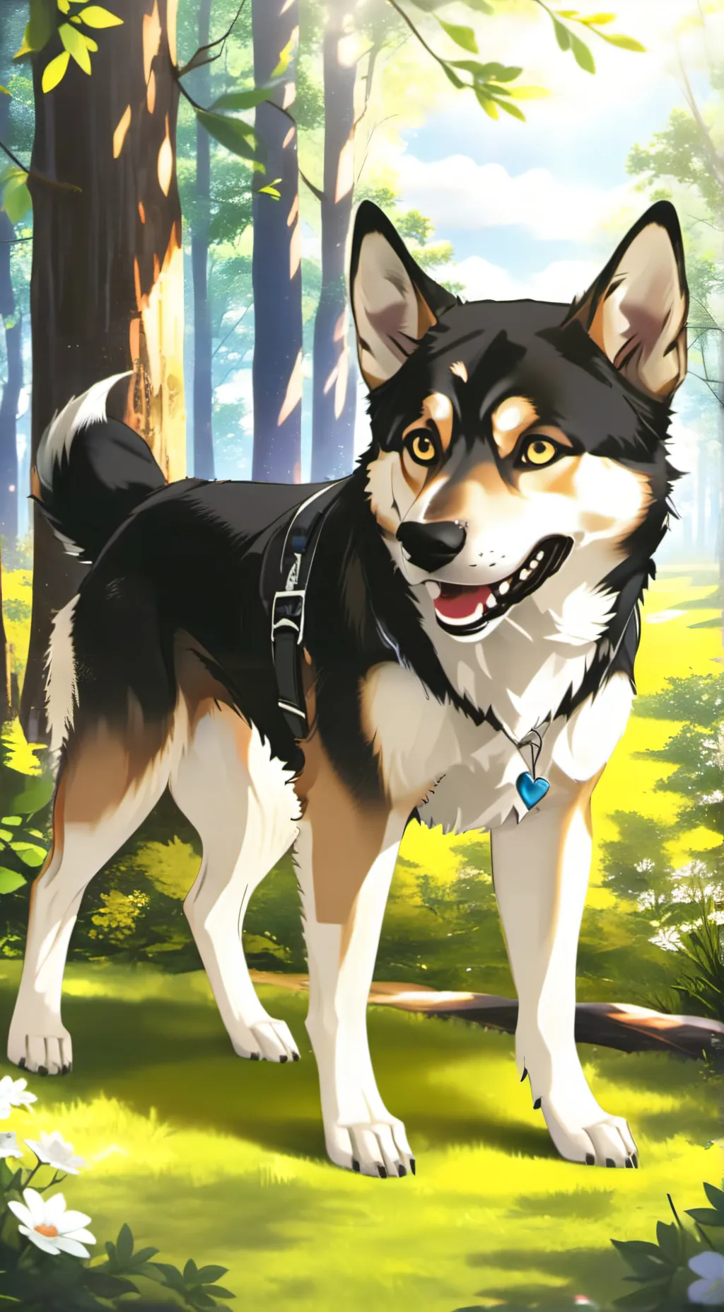 ai character: sky background