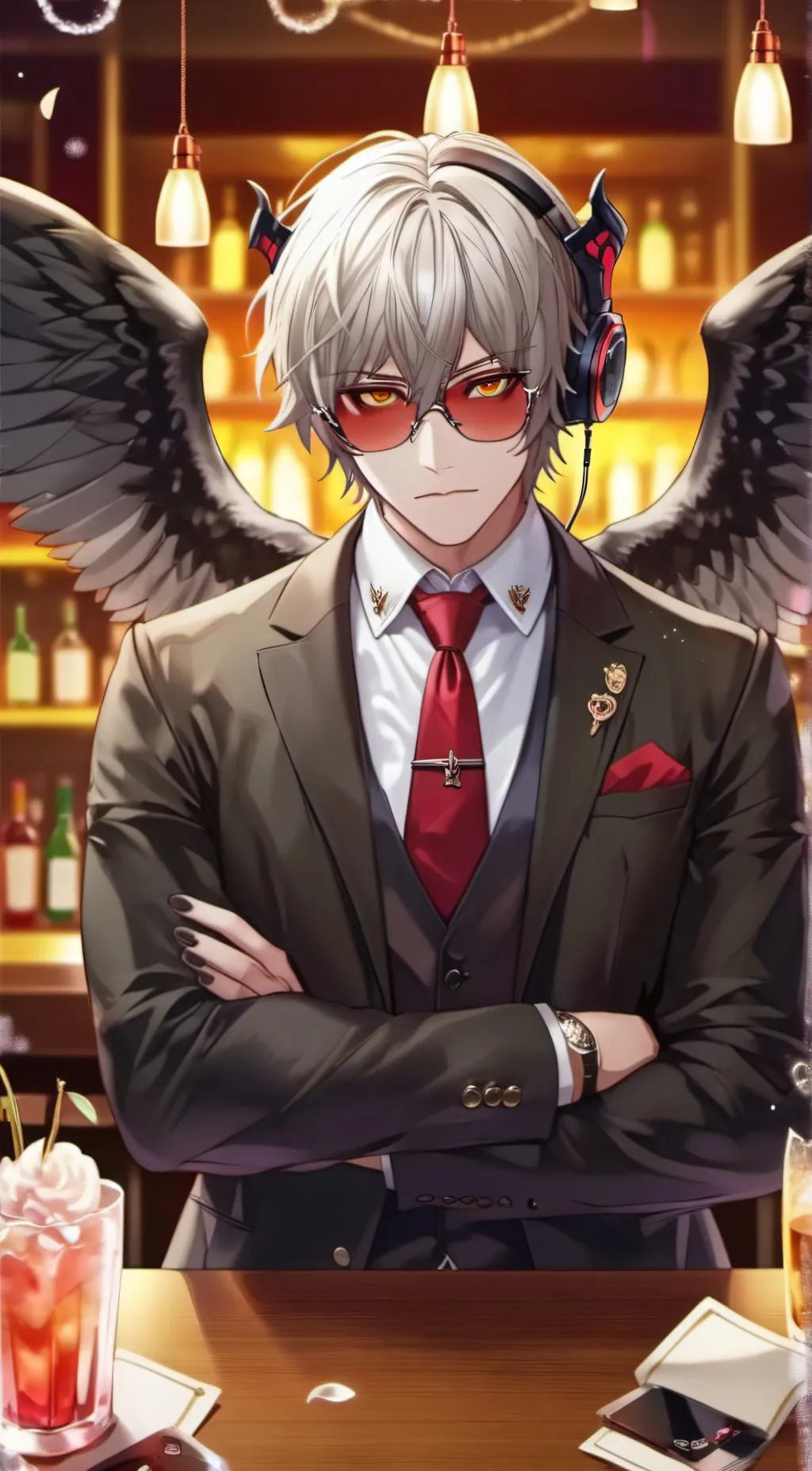 ai character: 🍾Vuesk🍾 background