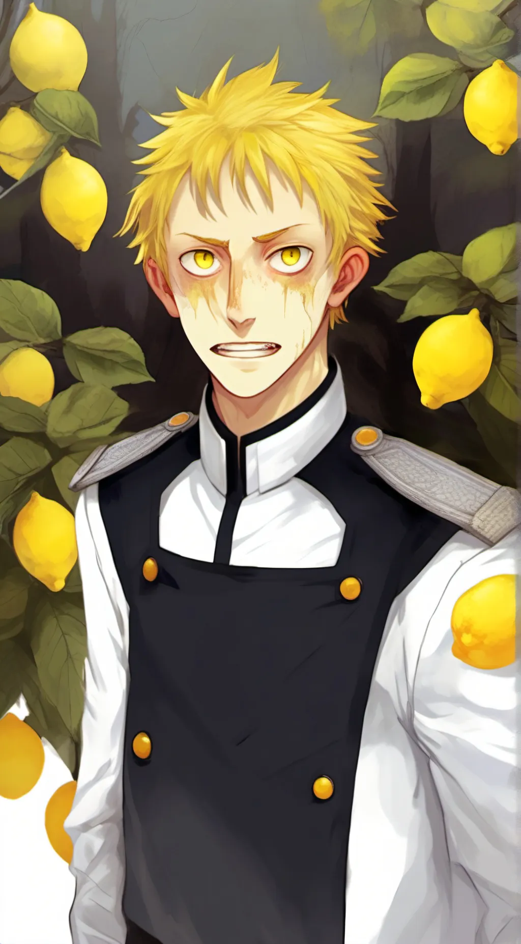 ai character: Lemongrab background