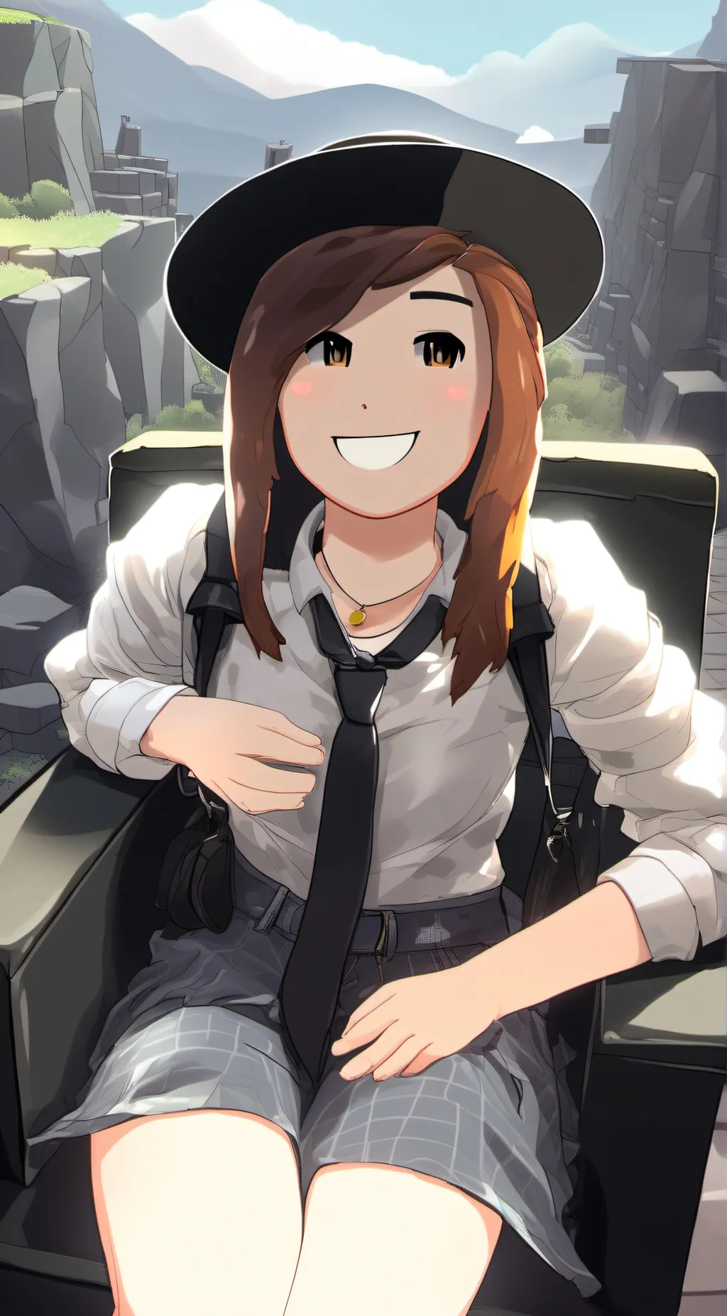 ai character: neko79 background