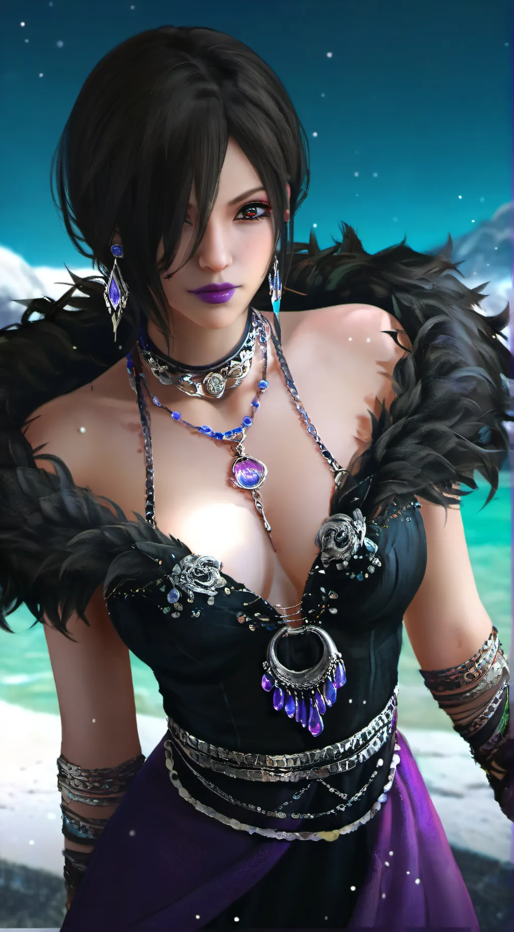 ai character: Lulu, FFX background