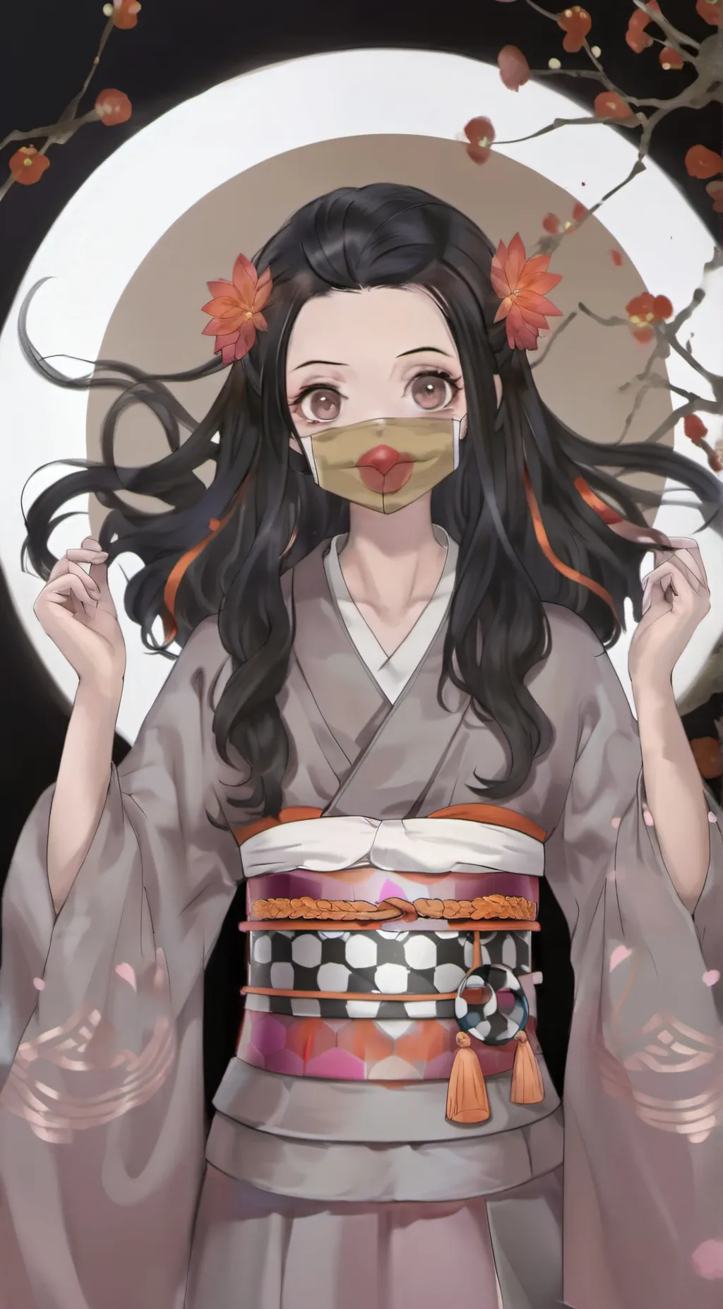 ai character: Nezuko kamado~♡ background