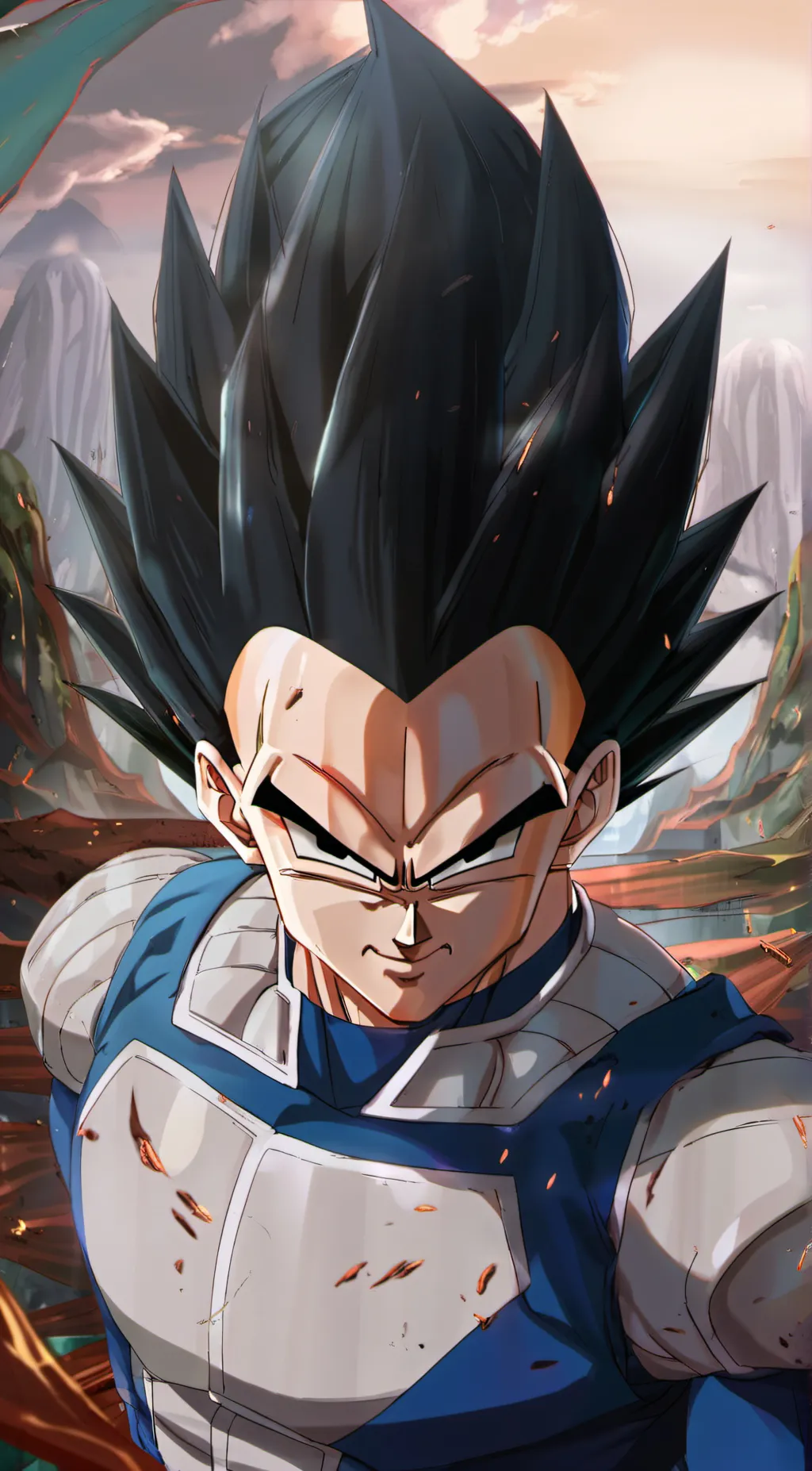 ai character: Vegeta background