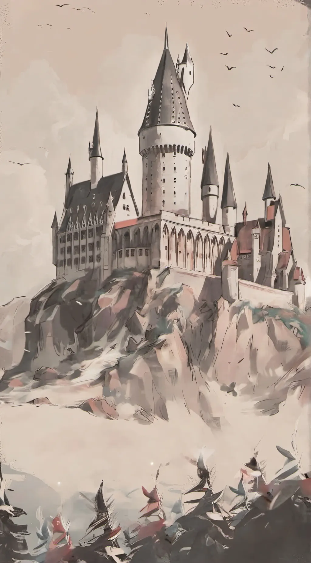 ai character: hogwarts ♥️ 💚 💙 💛 background
