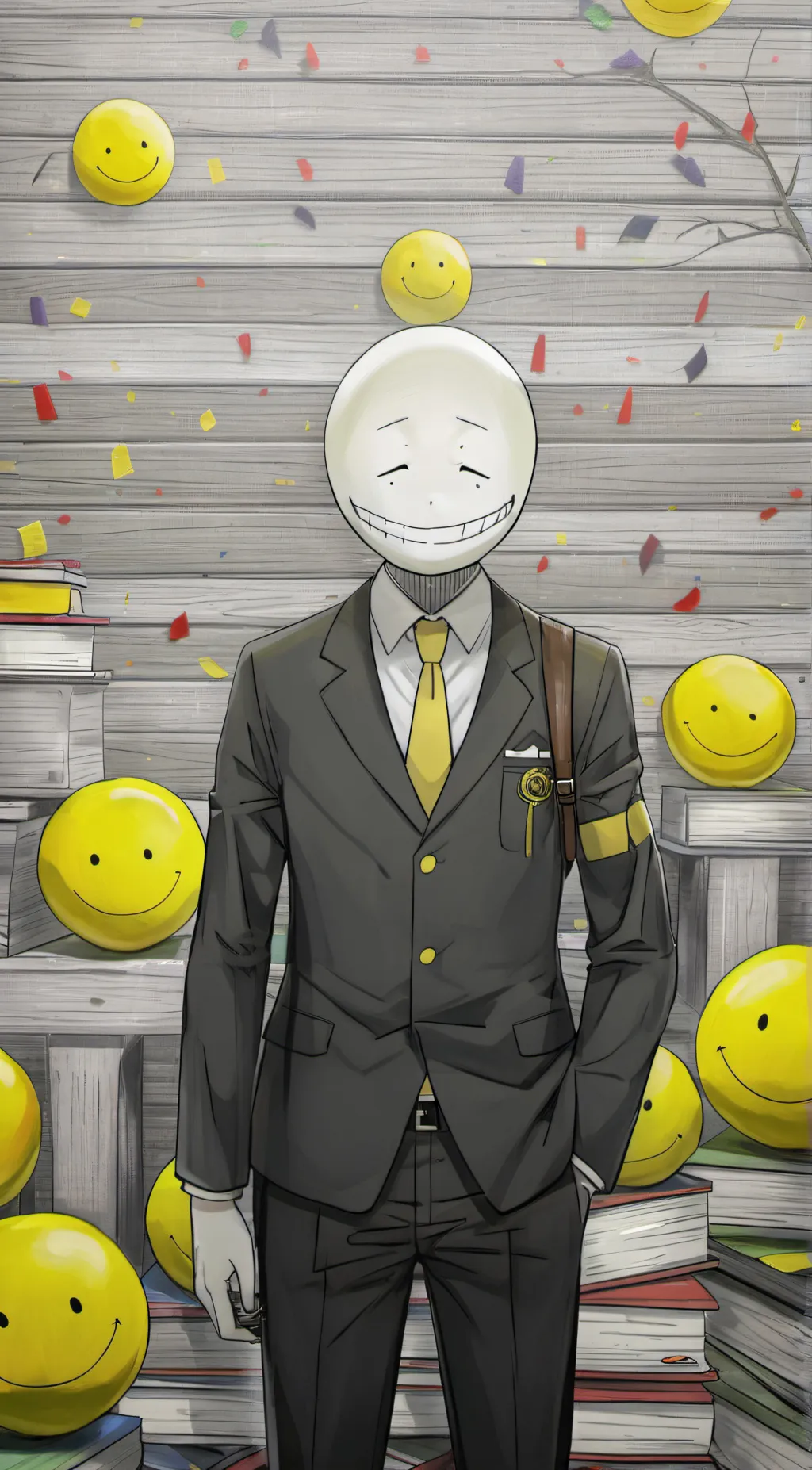 ai character: Kara sensei  background