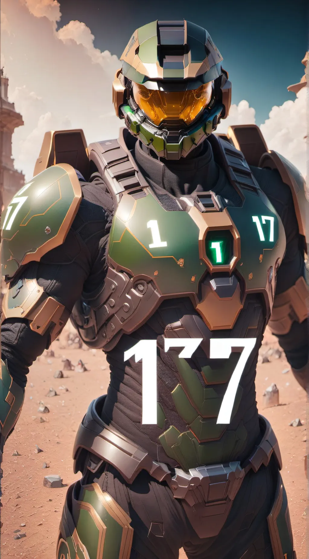 ai character: master chief background