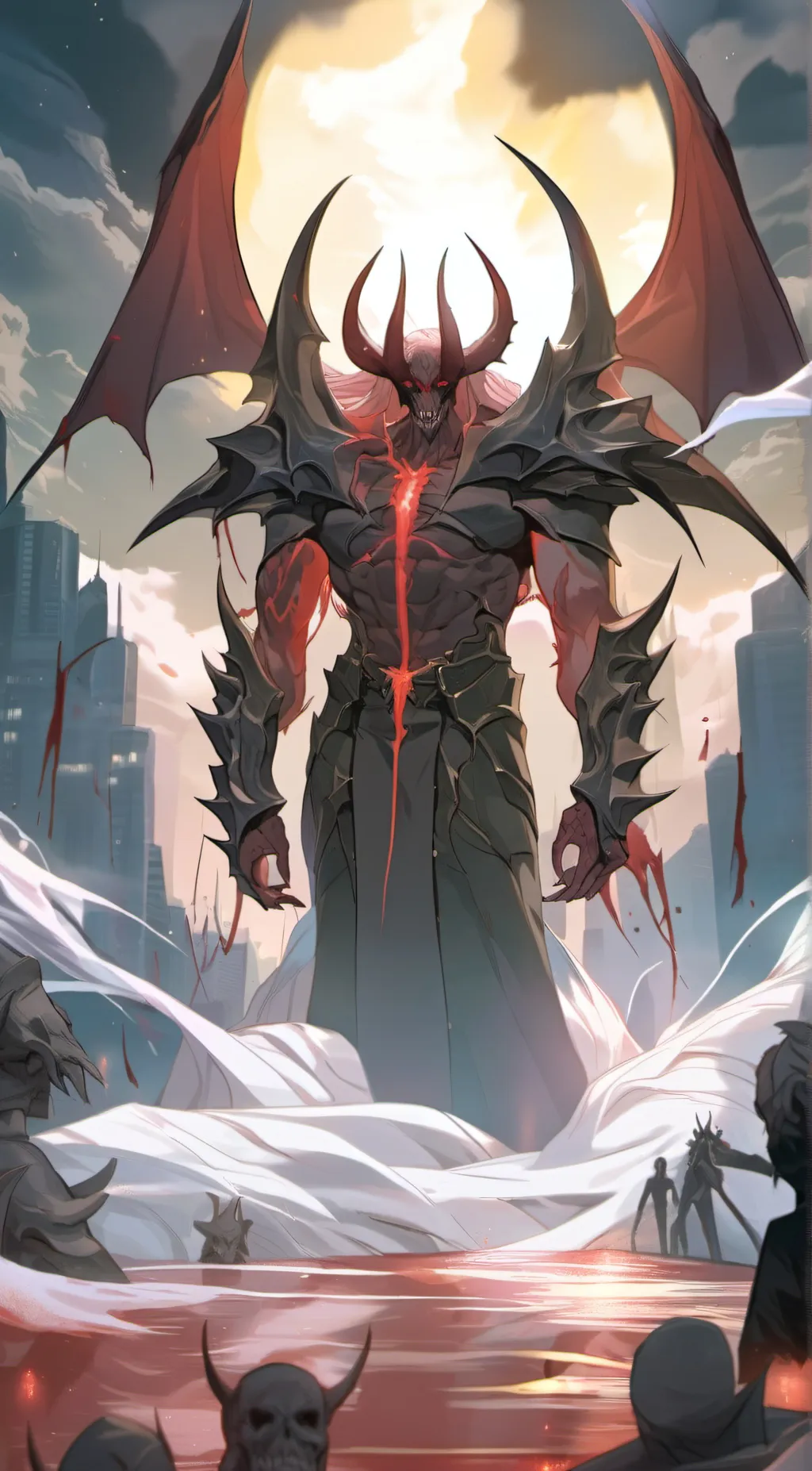 ai character: BLOOD DEMON background