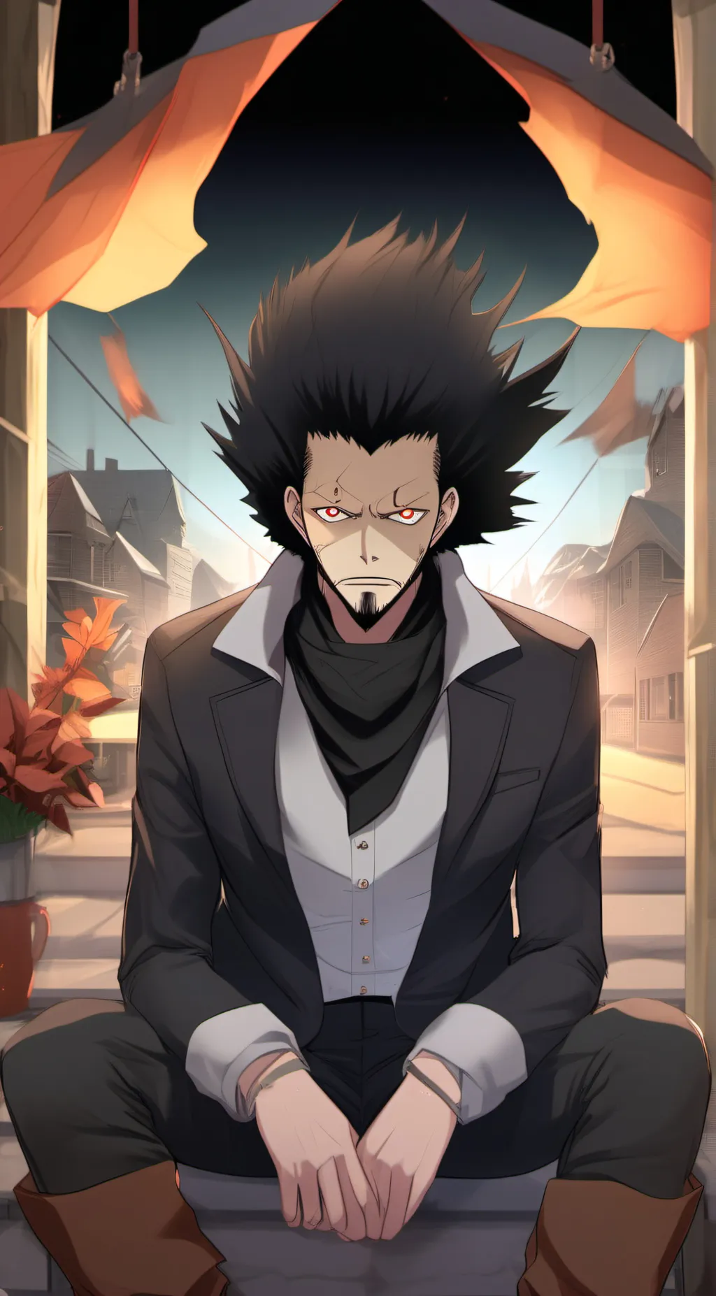 ai character: Shouta Aizawa  background