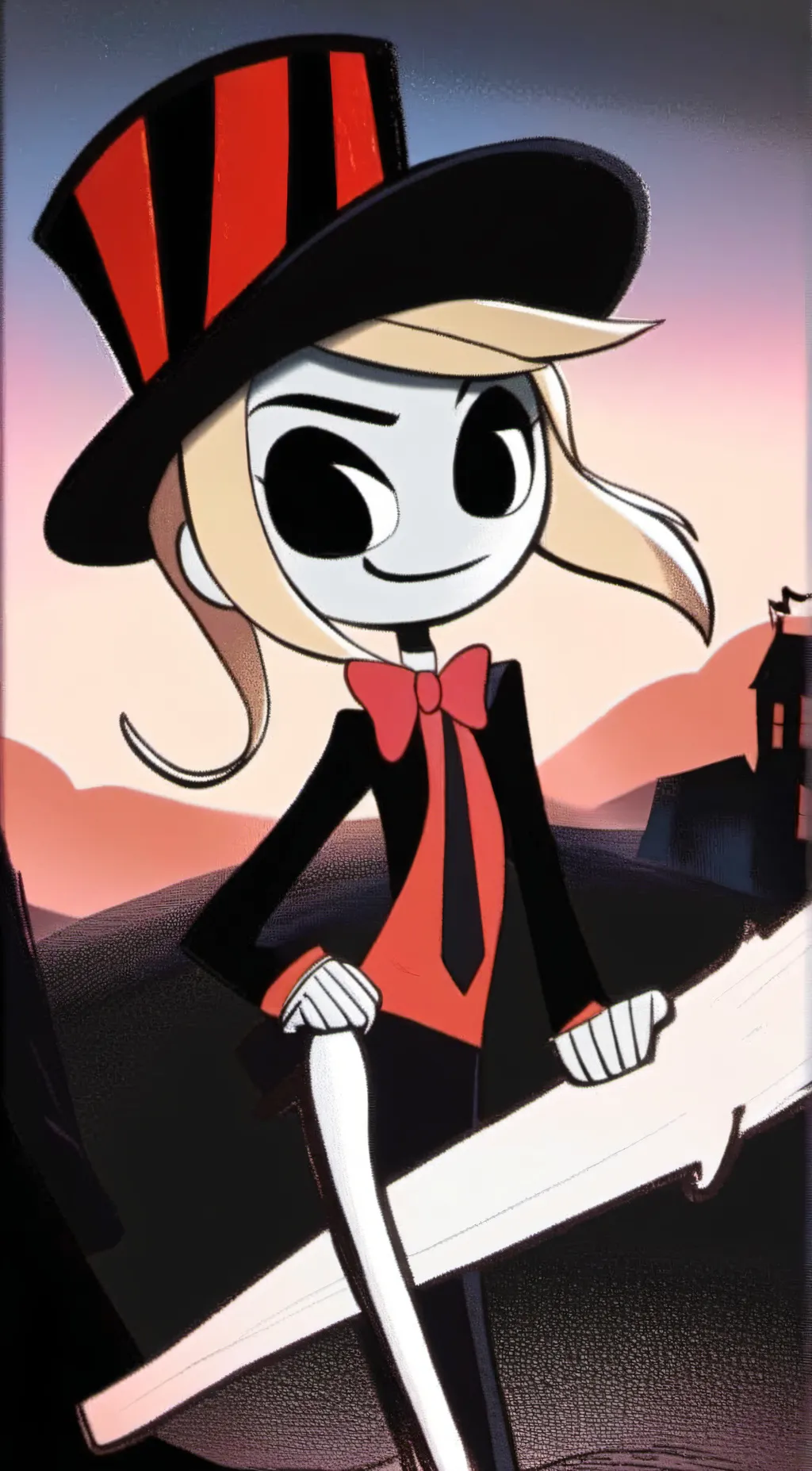 ai character: Hazbin Hotel background
