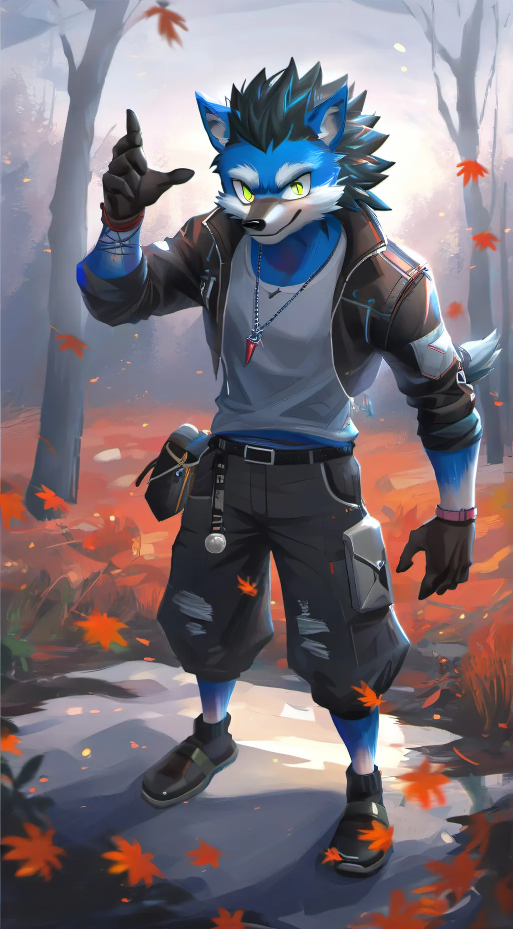 ai character: Warehog Sonic sus background
