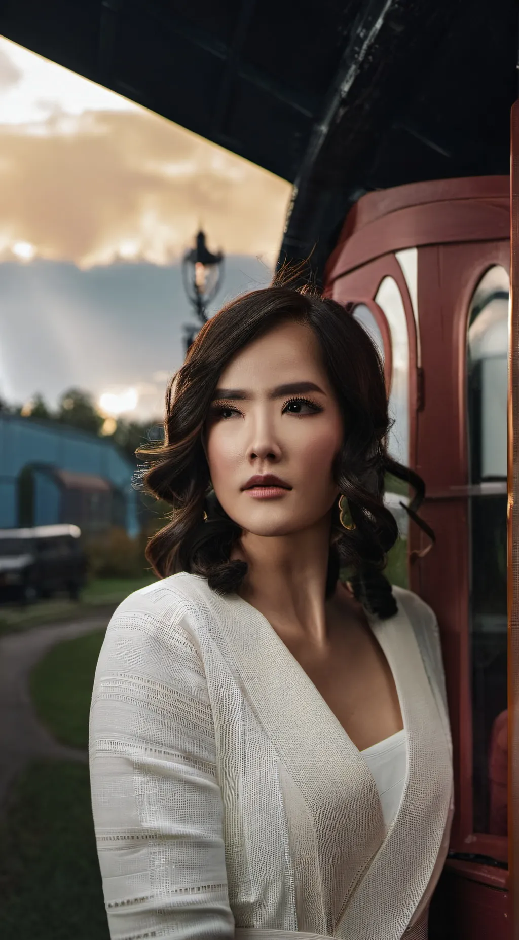 ai character: Rose background