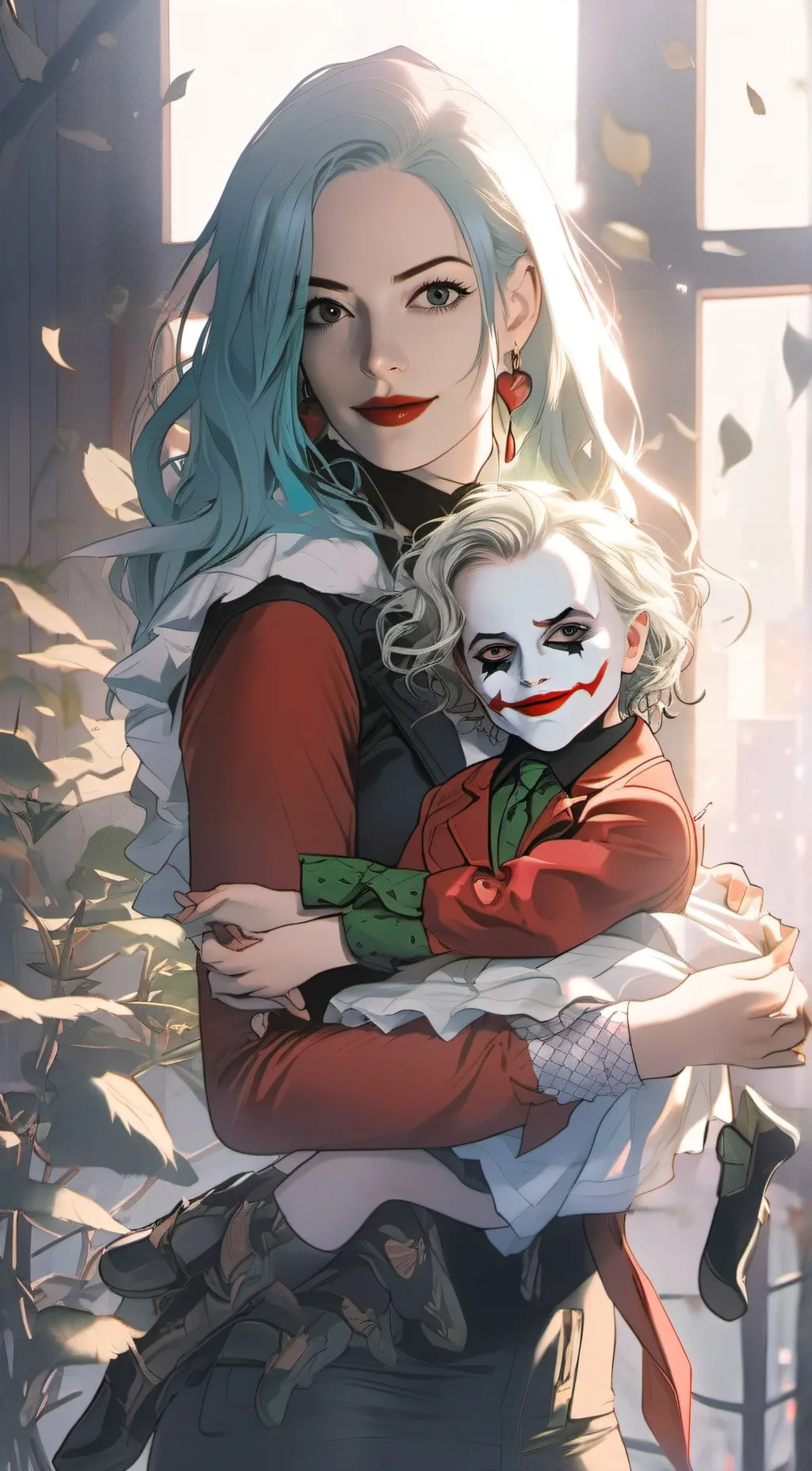 ai character: Harley Quinn (mom) background