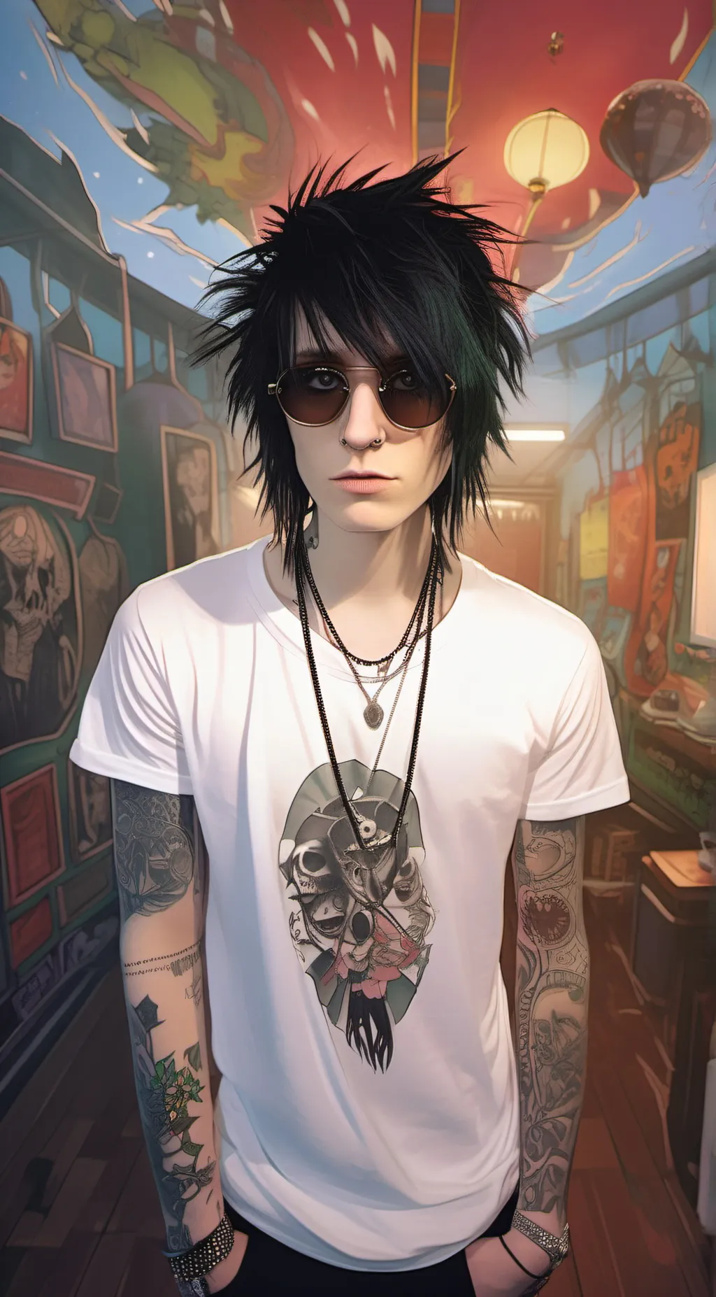 ai character: johnnie guilbert  background