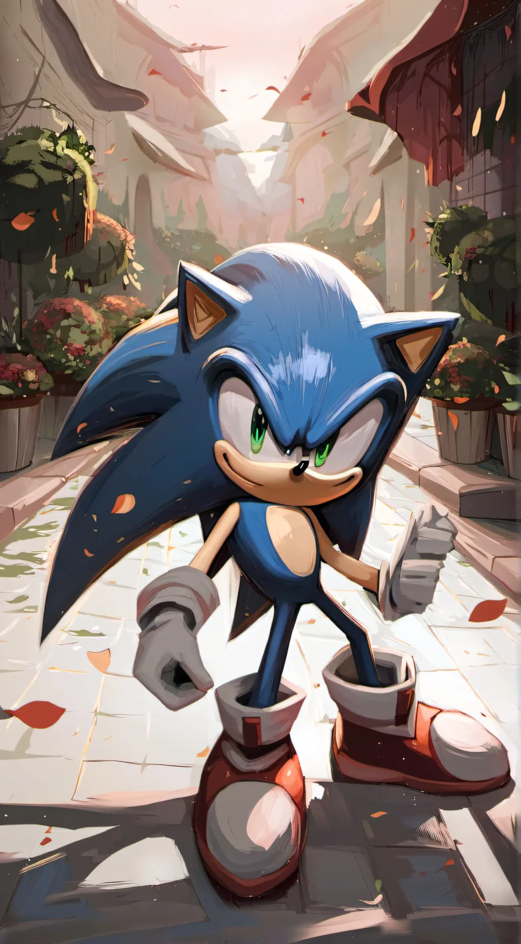 ai character: somic background