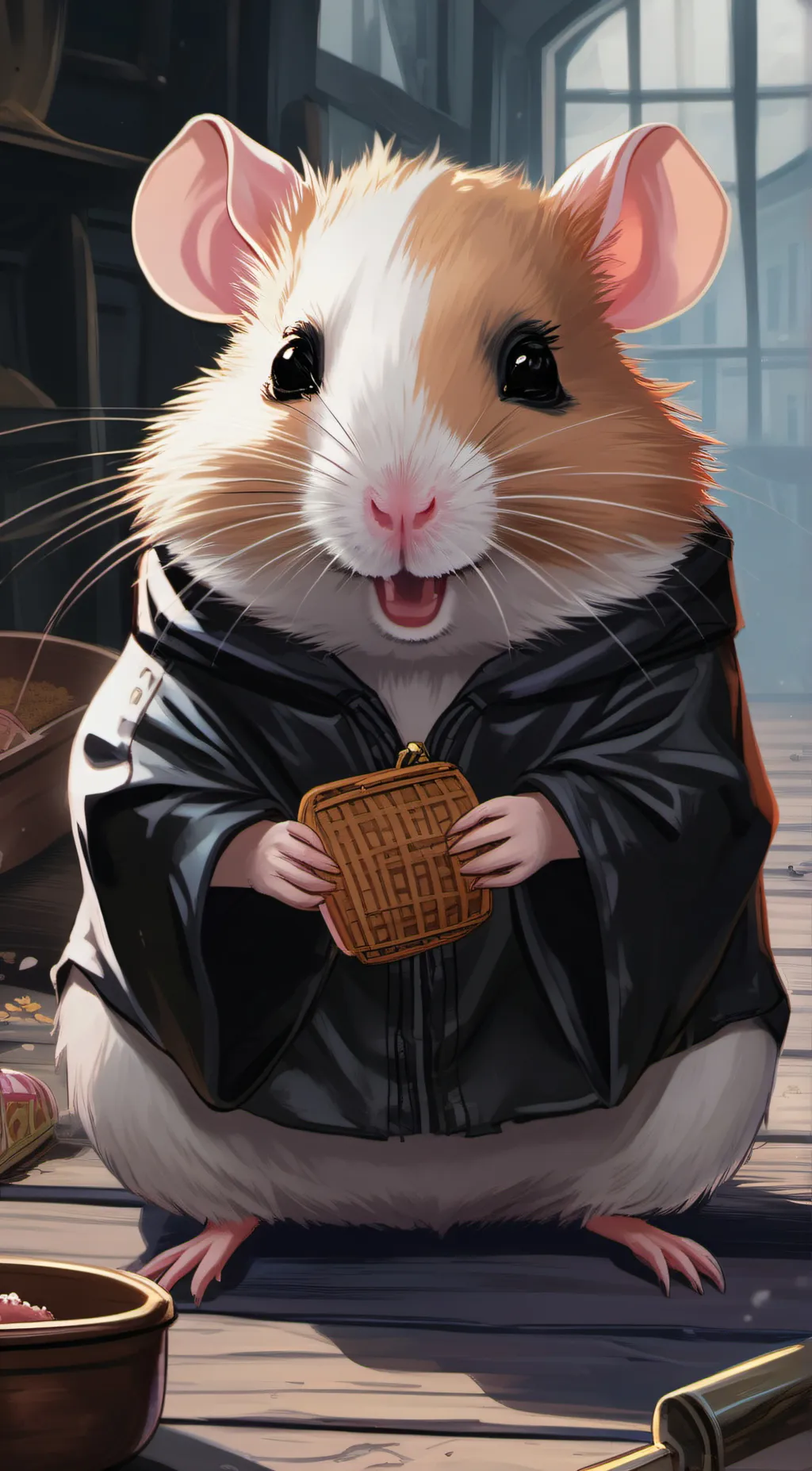 ai character: Hammy the Hamster background