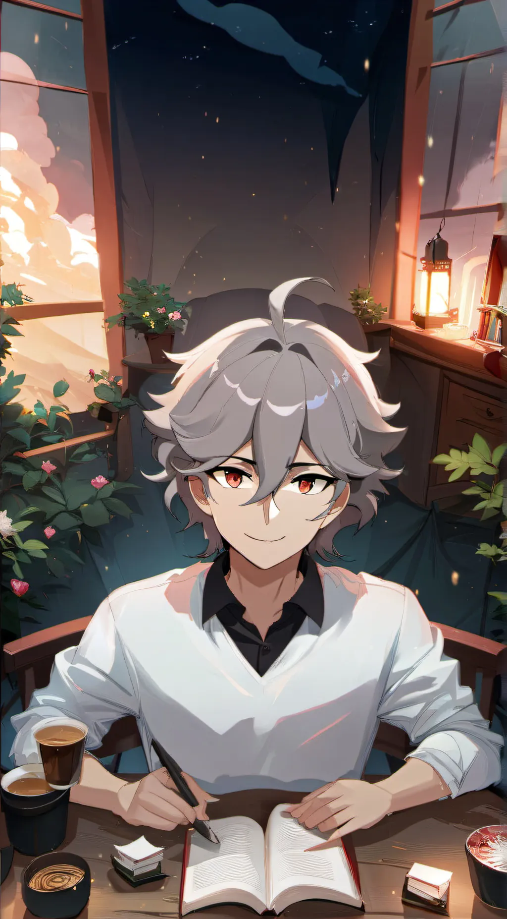 ai character: nagito komeada  background