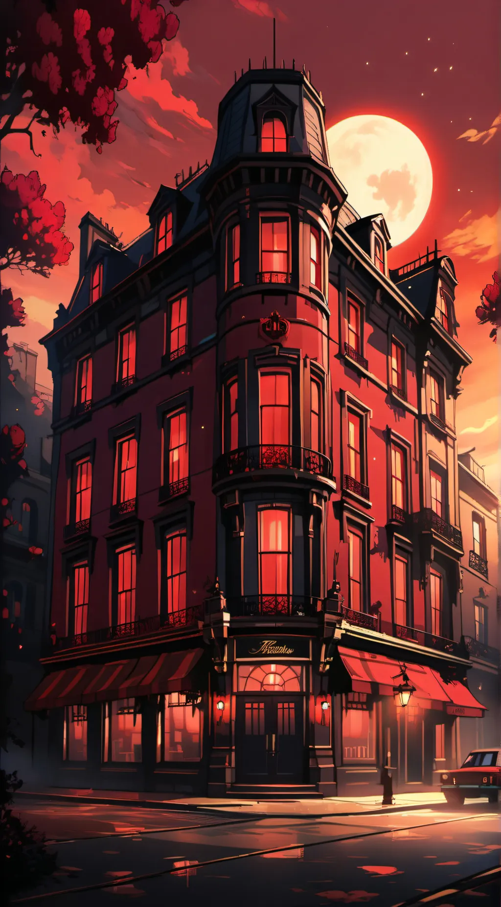 ai character: (HAZBIN HOTEL) background