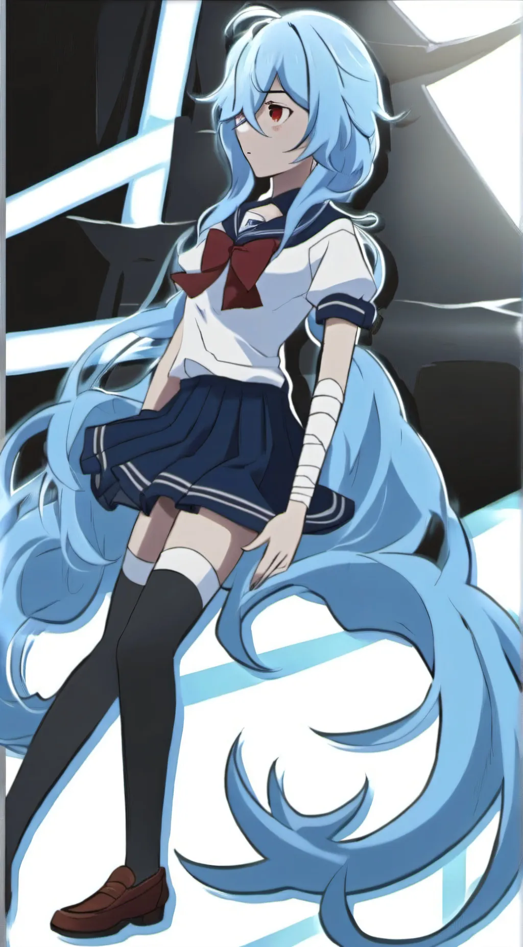 ai character: Rei Ayanami background
