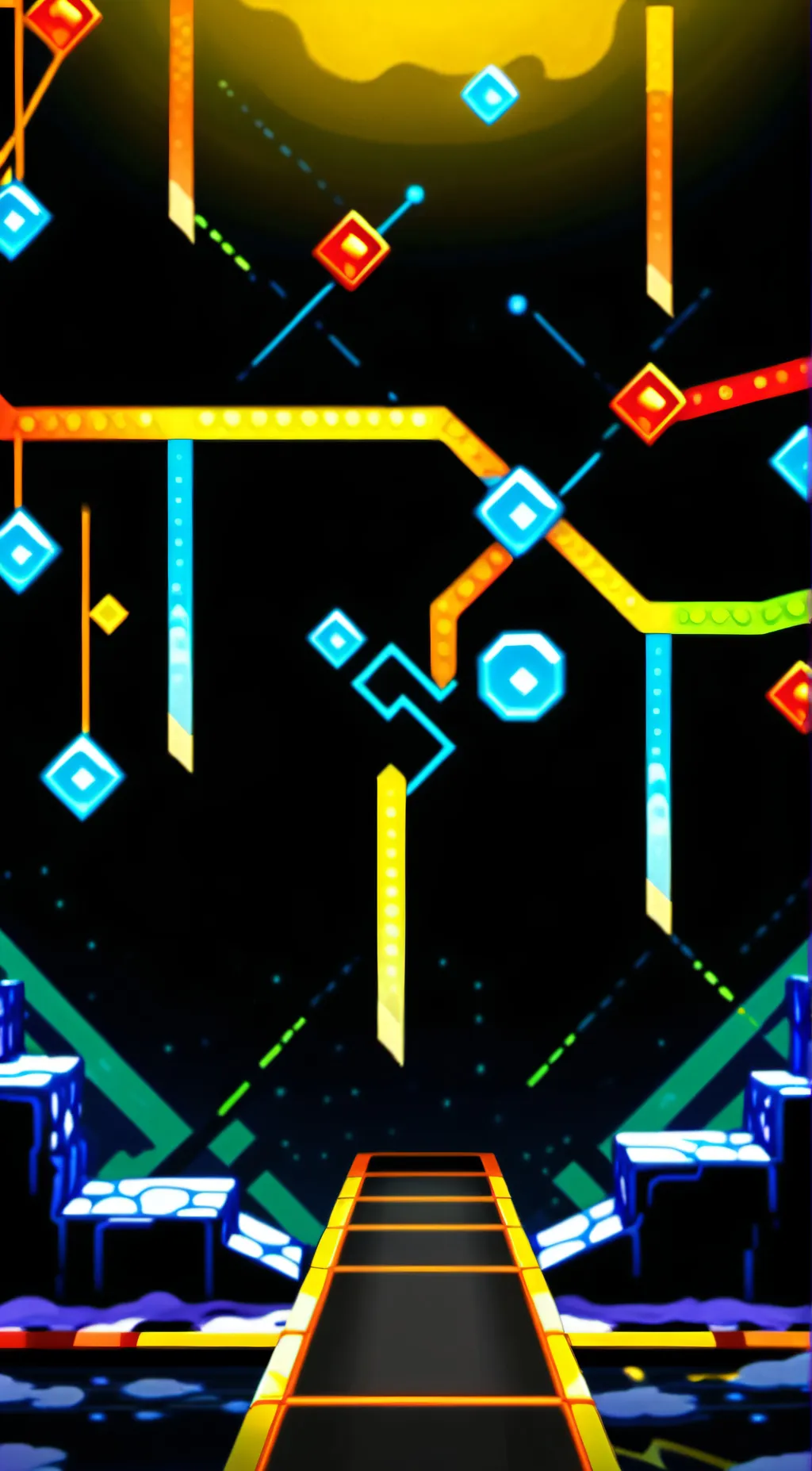 ai character: geometry dash background