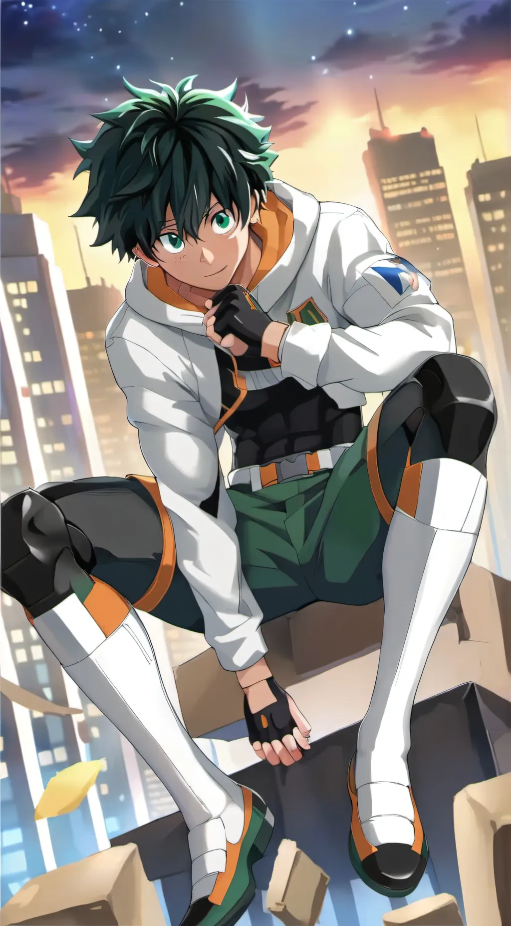 ai character: Izuku Midoriya  background