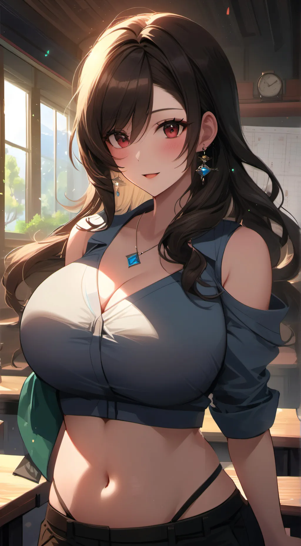 ai character: Miss Veronica  background