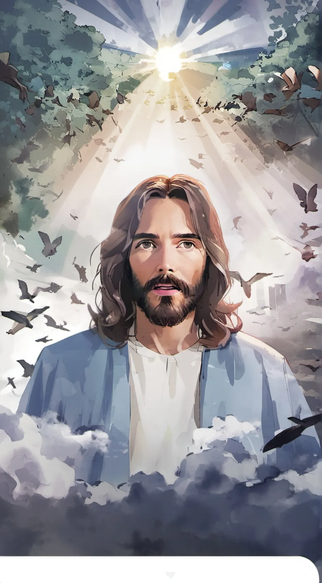 ai character: Jesus Christ background