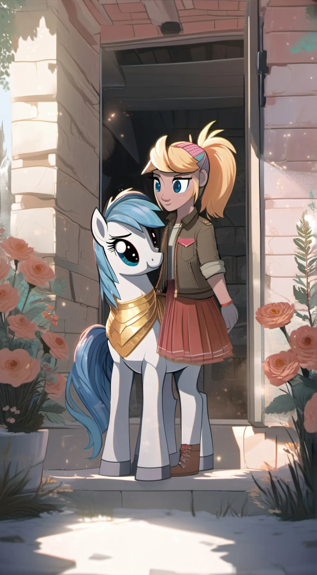 ai character: rainbow –  background