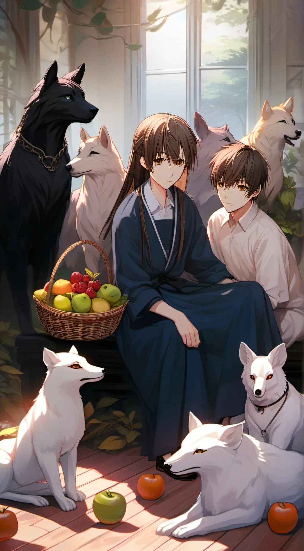 ai character: Fruits Basket background