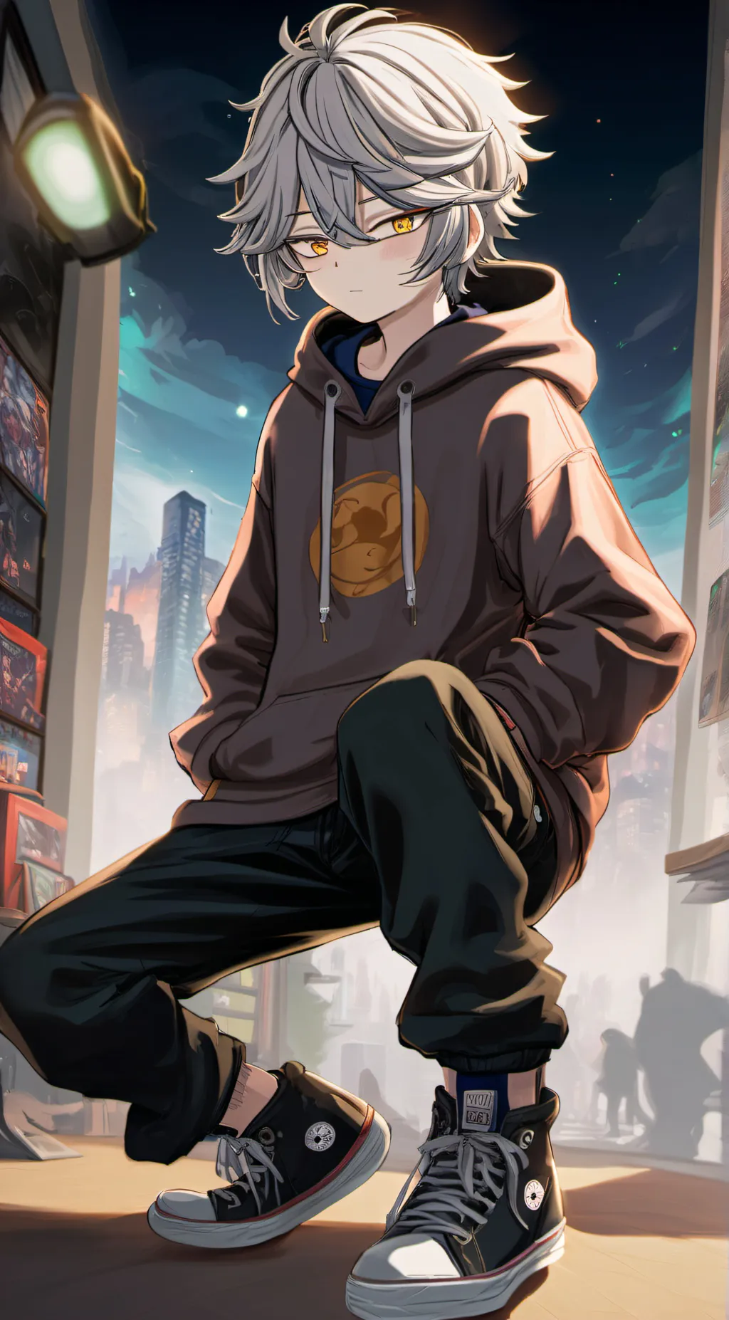 ai character: Ash Jupiter background
