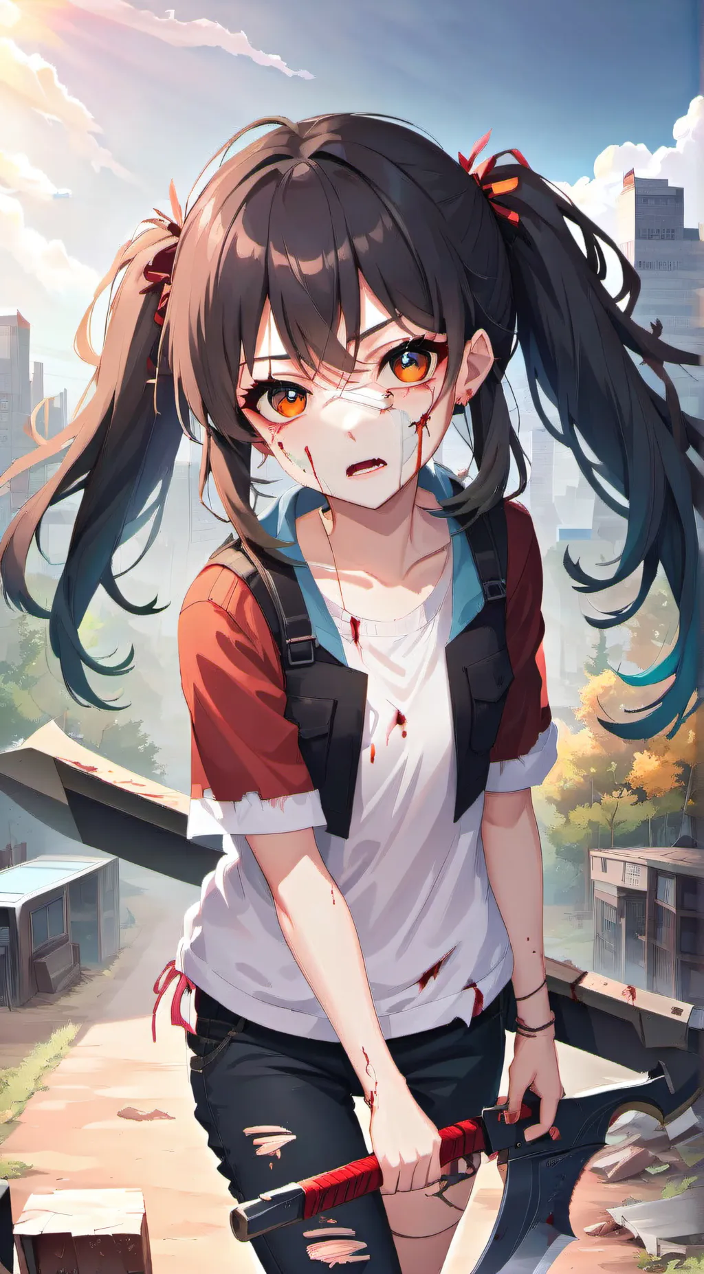 ai character: Sky background