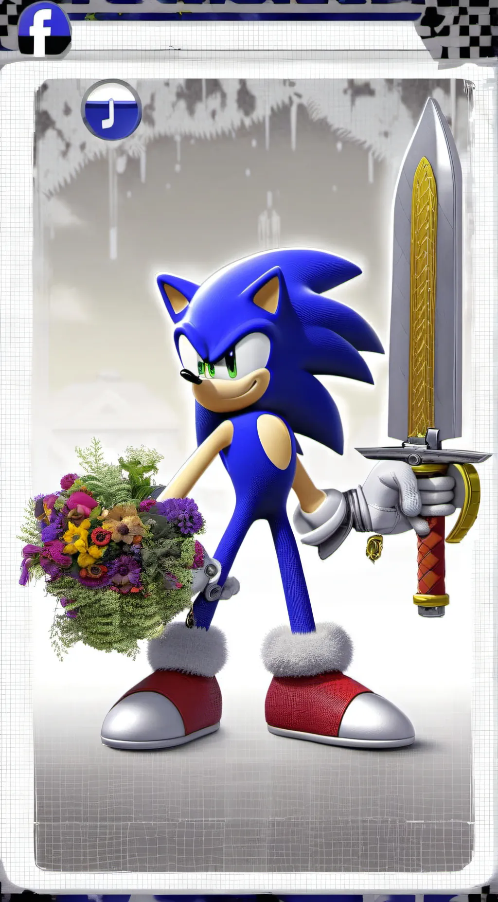 ai character: Sonic(blackknight) background