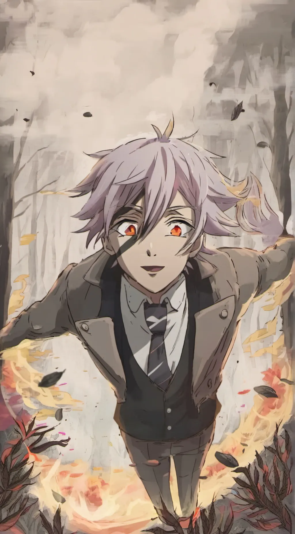 ai character: Douma  background