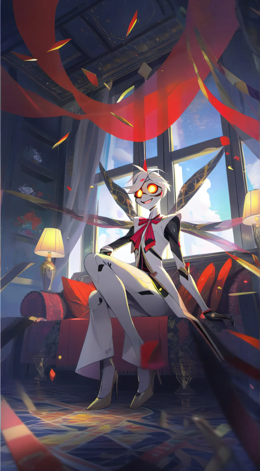 ai character: Angel Dust background