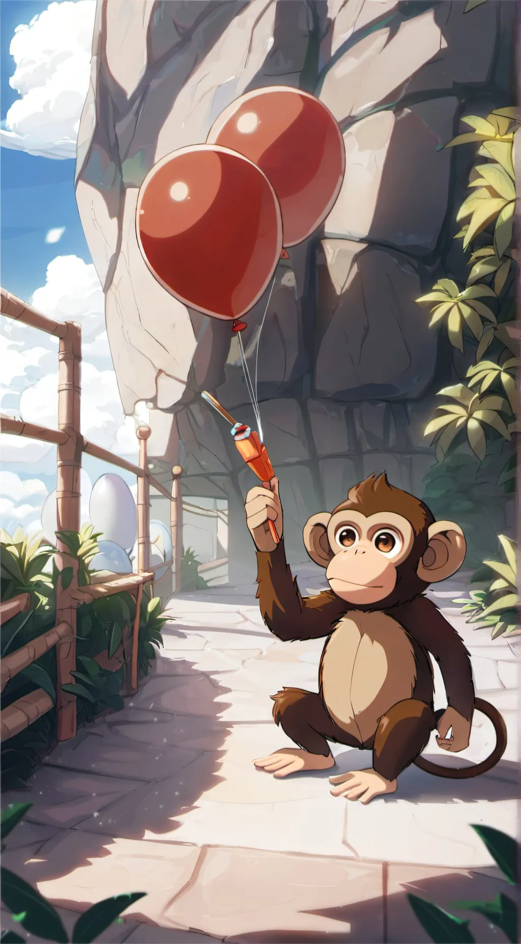 ai character: dart monkey background
