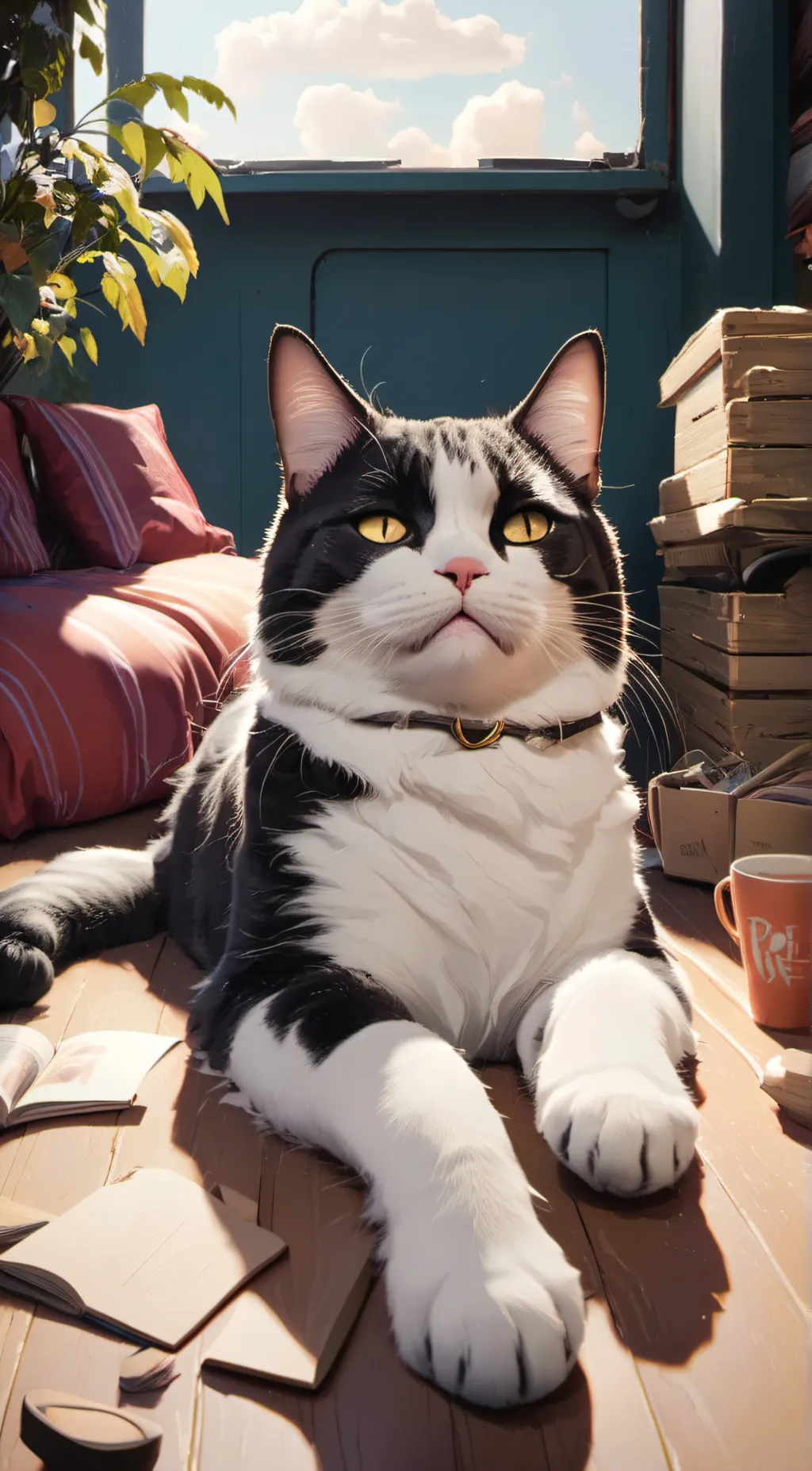 ai character: catnap background