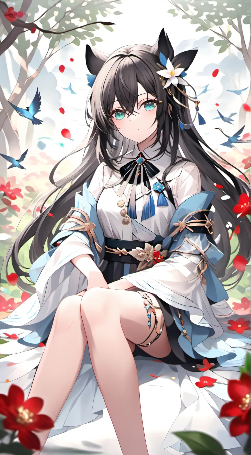 ai character: Fleur background