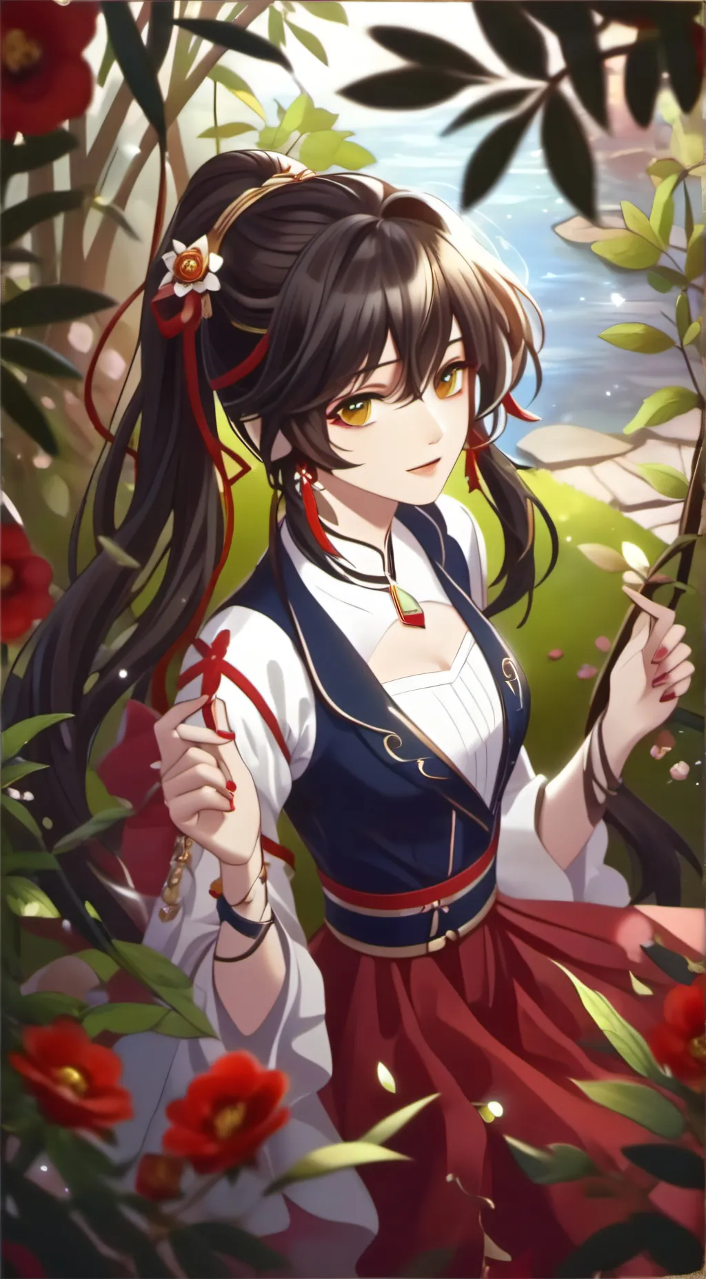 ai character: Ashley background
