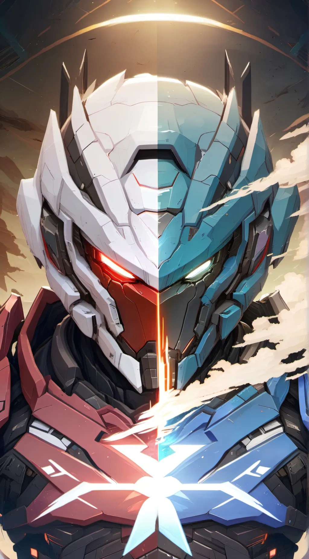 ai character: Baby Alastor & Vox background