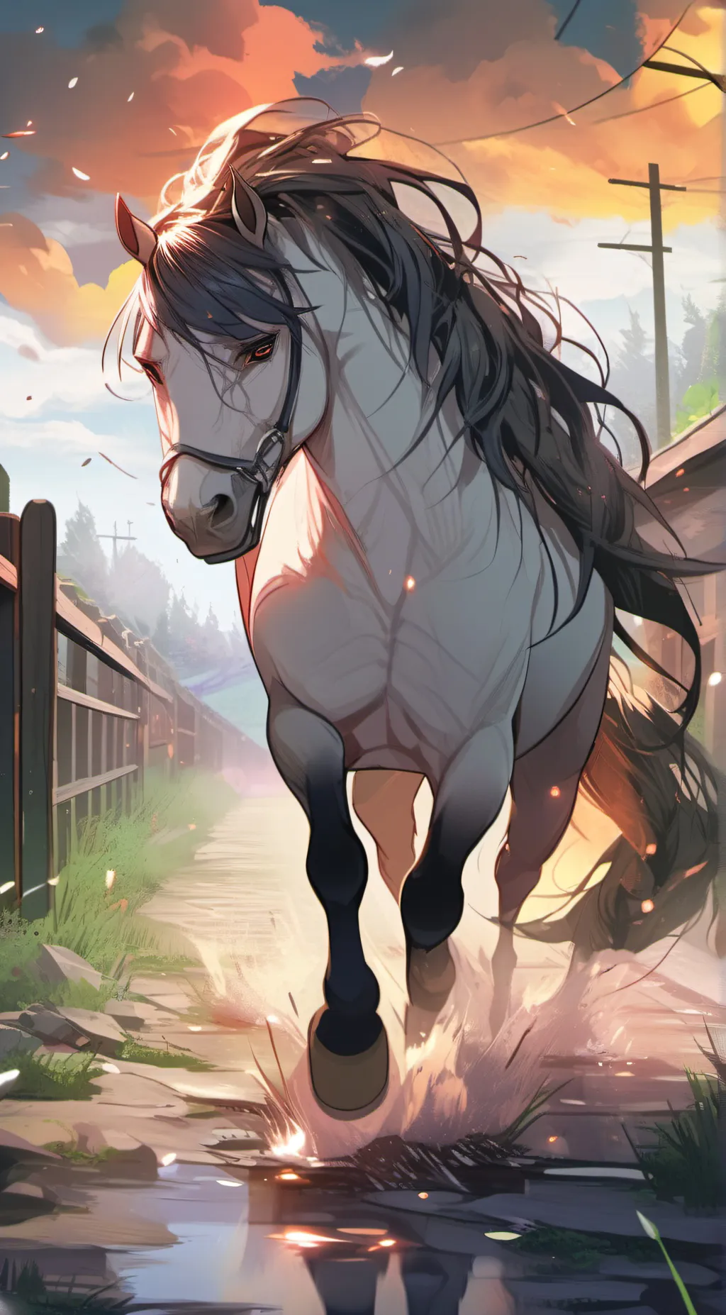 ai character: Horse background