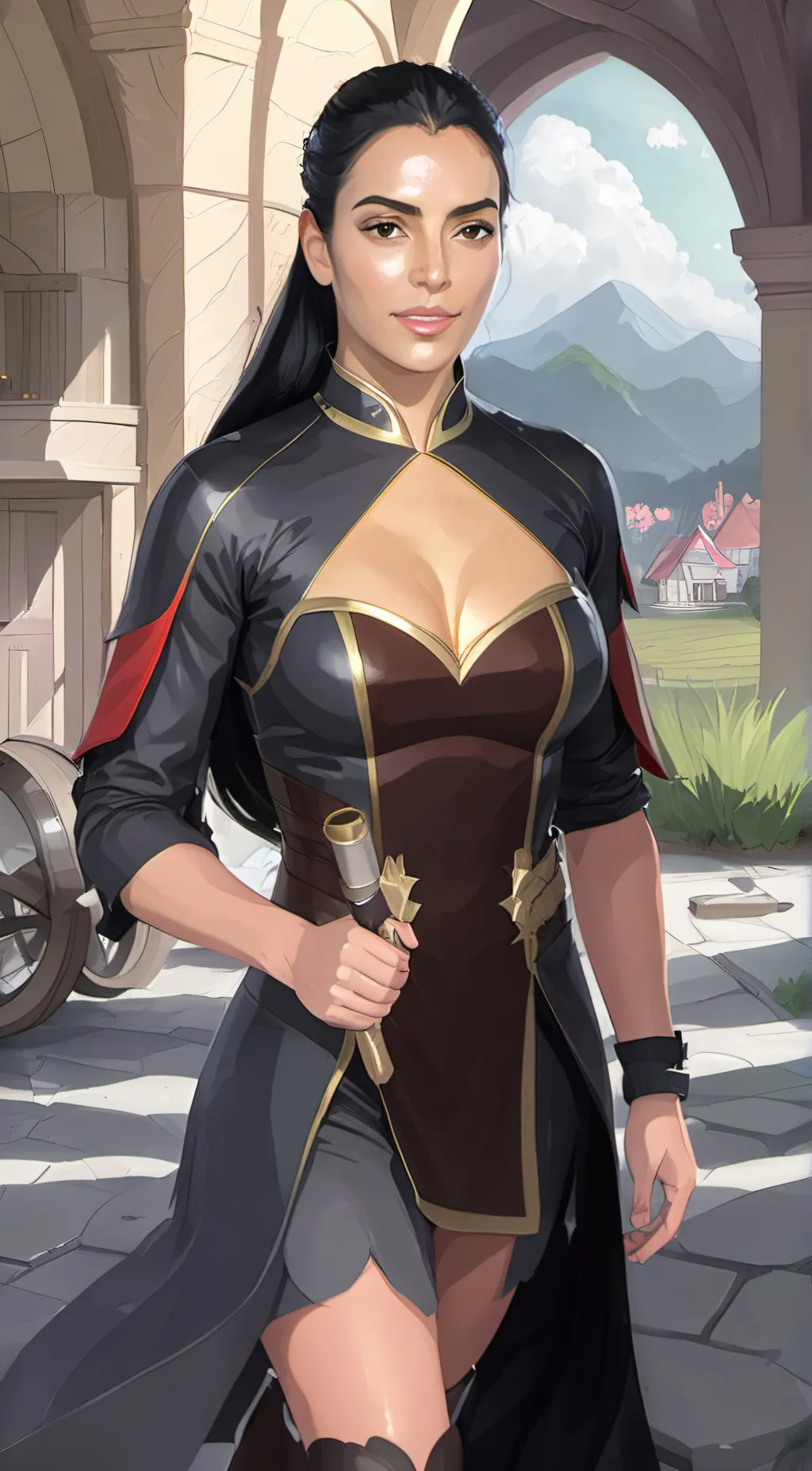 ai character: Georgina  background