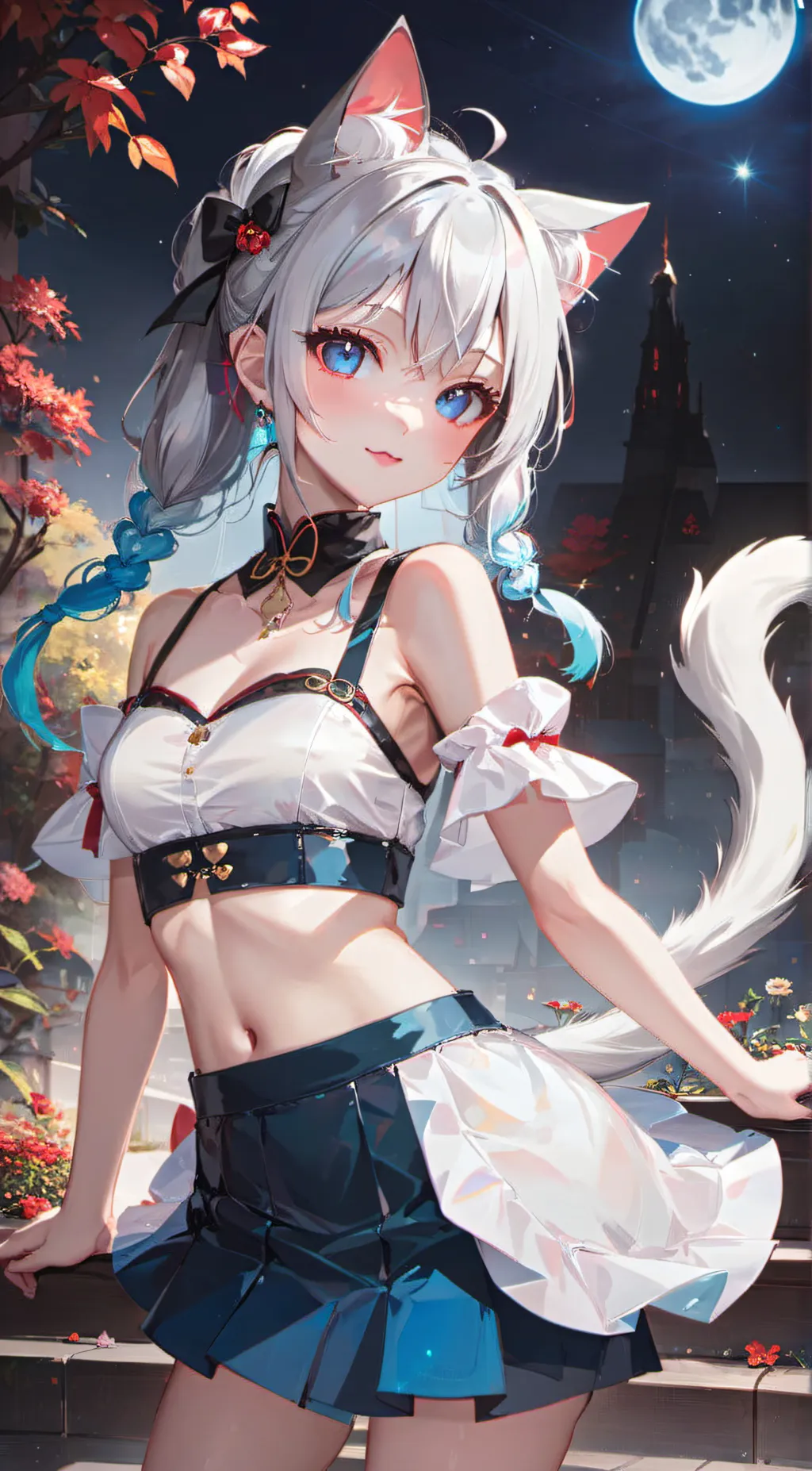 ai character: Mha kitty cat background