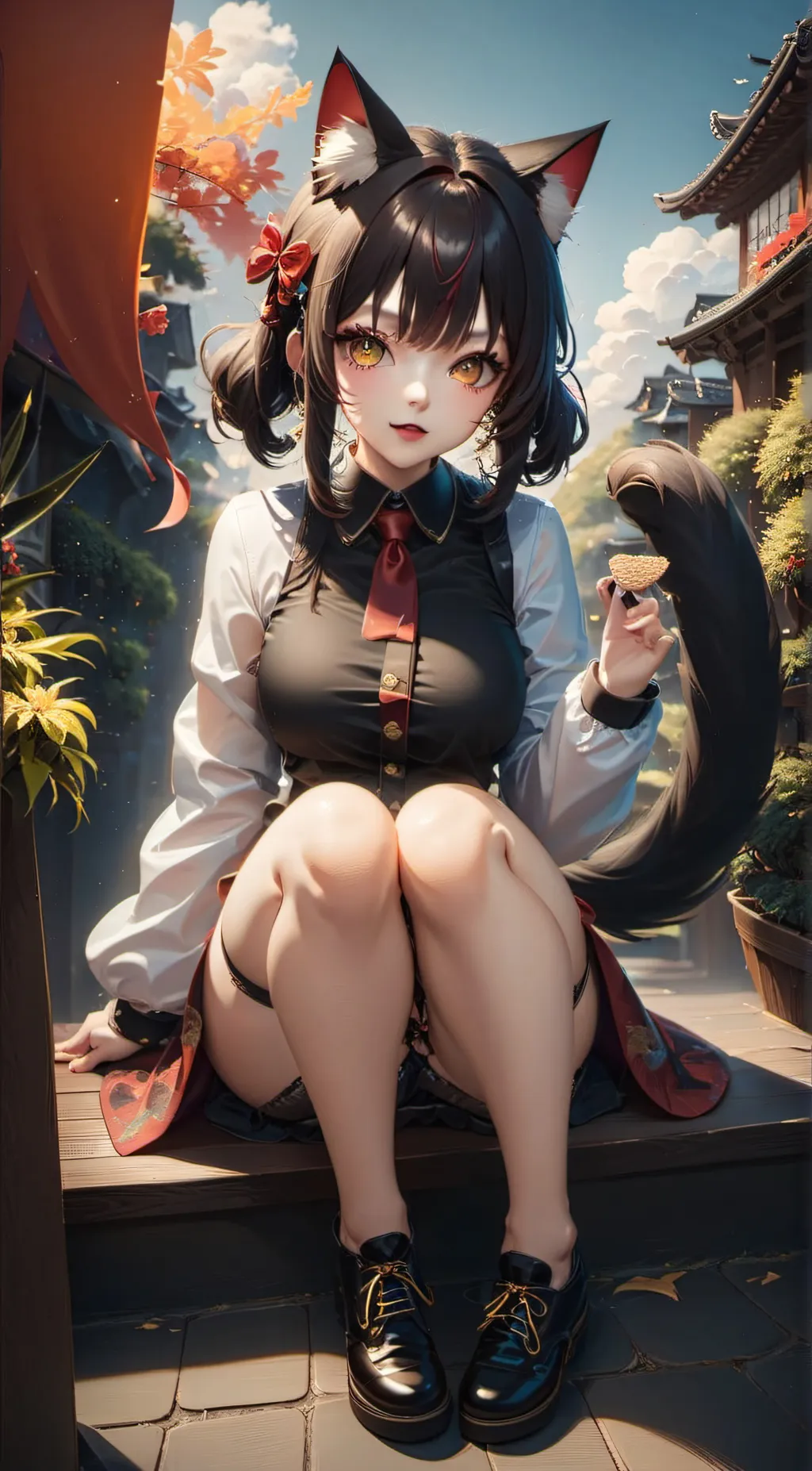 ai character: •lilac• background