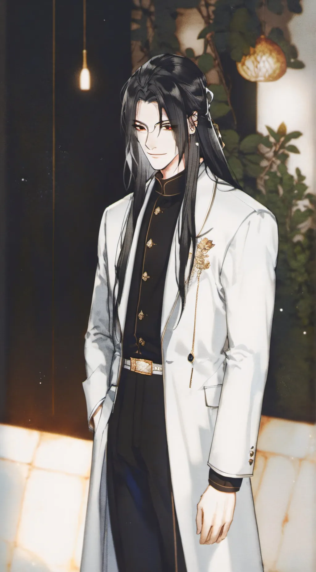 ai character: hot guy ;ash background