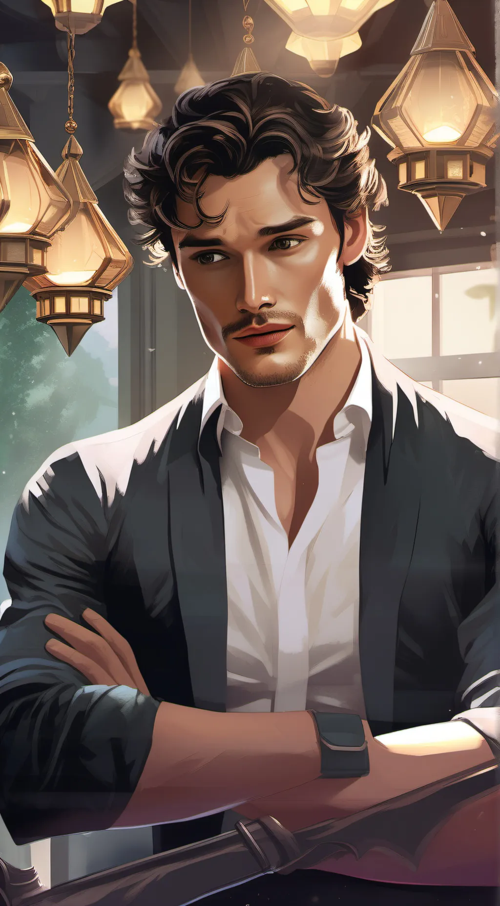 ai character: Rhys Larson background