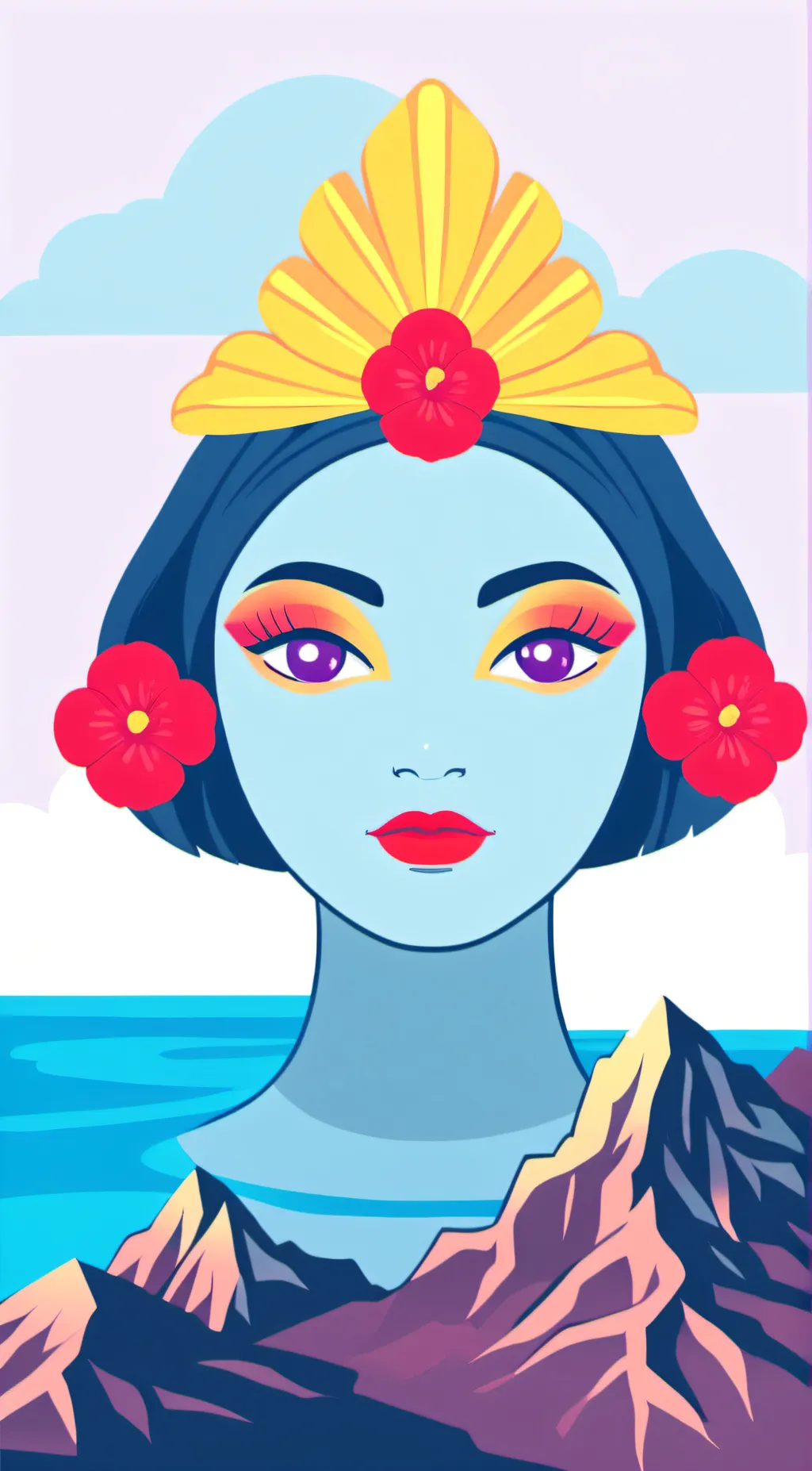 ai character: Kayna the Volcano background